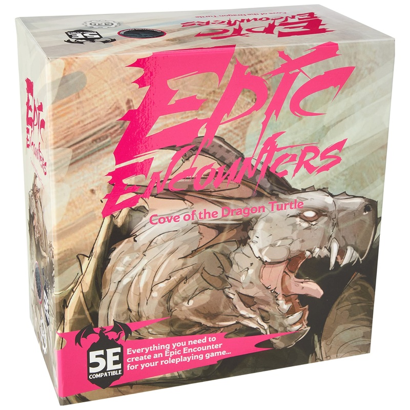 Epic Encounters: Cove of The Dragon Turtle  1 Huge Highly Detailed Unpainted Miniature  Dungeons and Dragons 5e Compatible Expansion by Steamforged Games  TTRPG DND D&D  Ages 14+