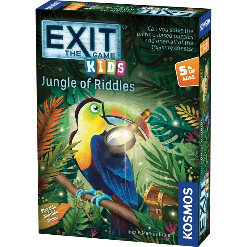 EXIT: The Game - Kids - Jungle of Riddles | Brainteasers | Kinderaktivitt | Kooperatives Spiel fr Kinder