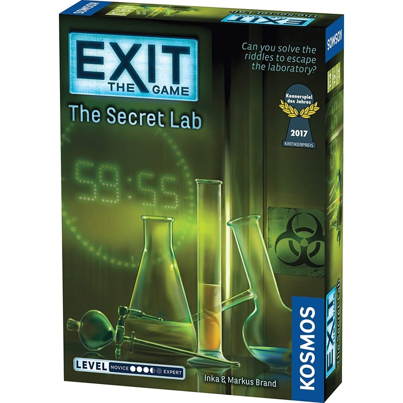 Exit: The Secret Lab | Exit: The Game - A Kosmos Game | Kennerspiel Des Jahres Winner & Exit: The Haunted Roller Coaster | Exit: The Game - A Kosmos Game from Thames & Kosmos