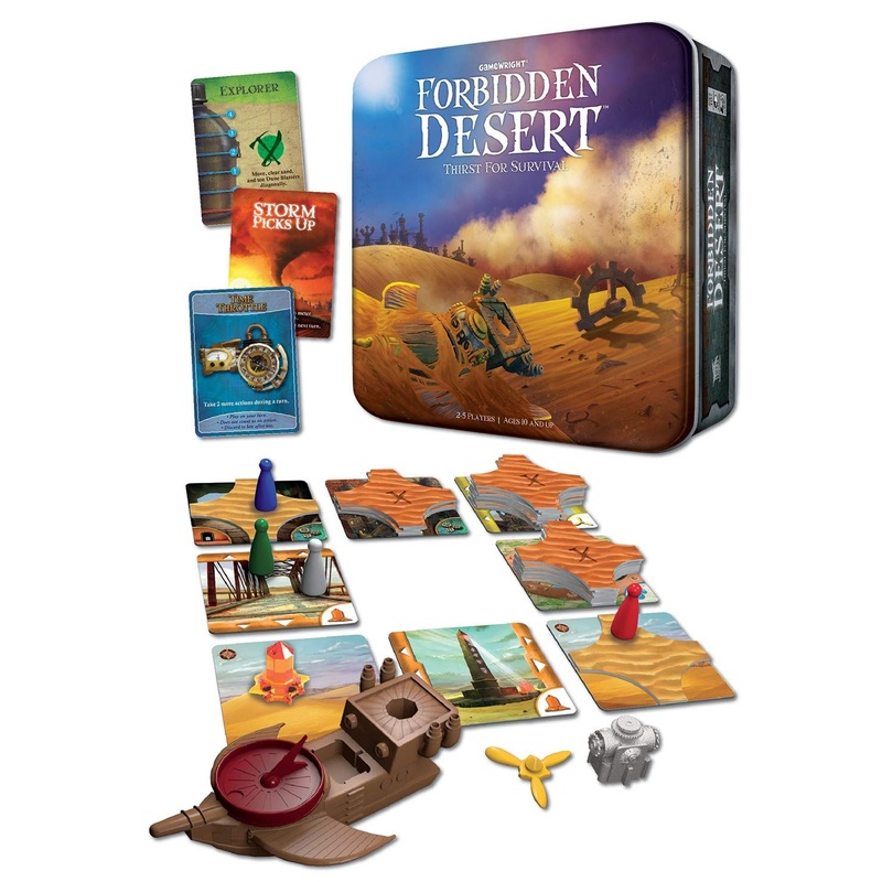 Gamewright , Forbidden Desert Game , Board Game , Ages 10+ , 2-5 Players , 45 Minutes Playing Time