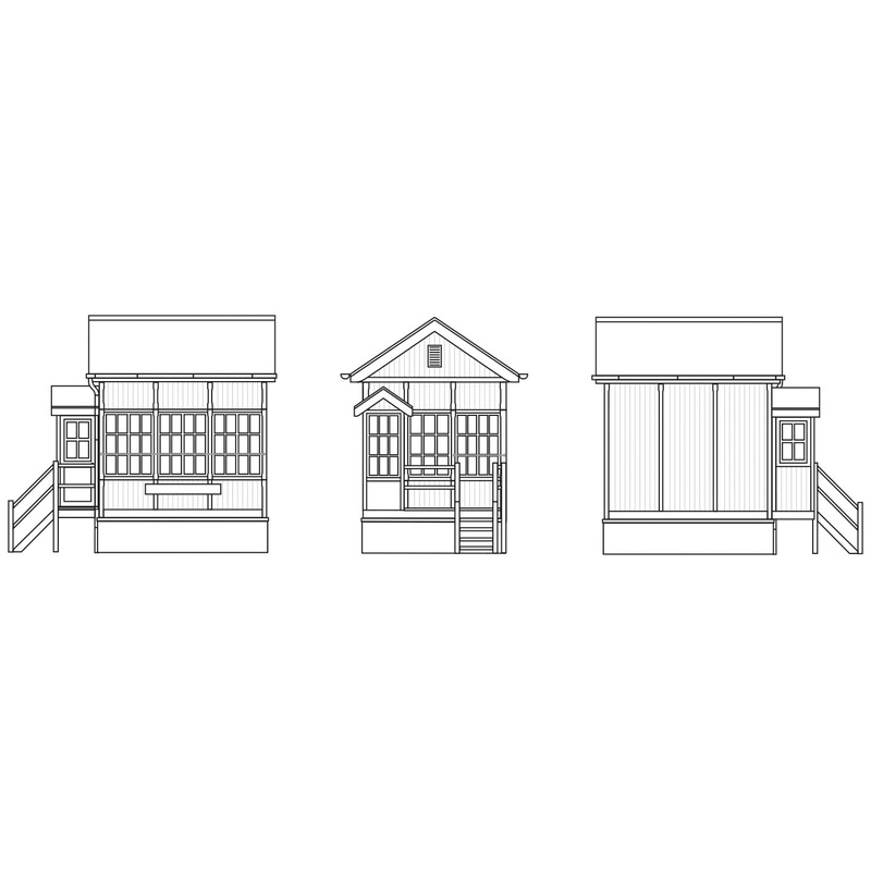 Hornby R7393 Chinnor Signal Box Acessories - Resin Building for Model Railway Sets