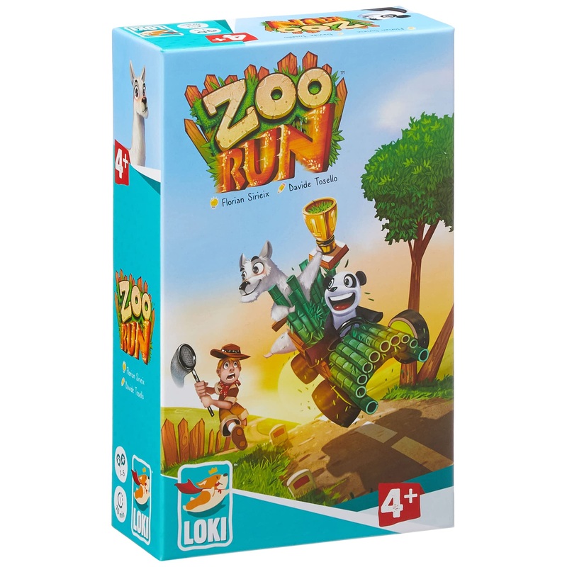 Iello | Zoo Run | Board Game | Ages 4+ | 1-5 Players | 15 Minutes Playing Time