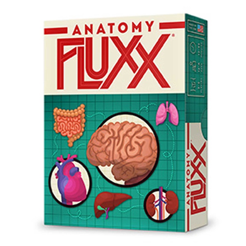 Looney Labs , Fluxx: Anatomy Edition, Family Card Game, Ages 12+, 2-6 Players, 15-45 Minutes Playing Time