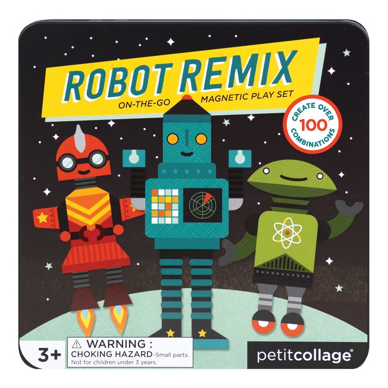 Petit Collage |Magnets | Game On The Go Robot