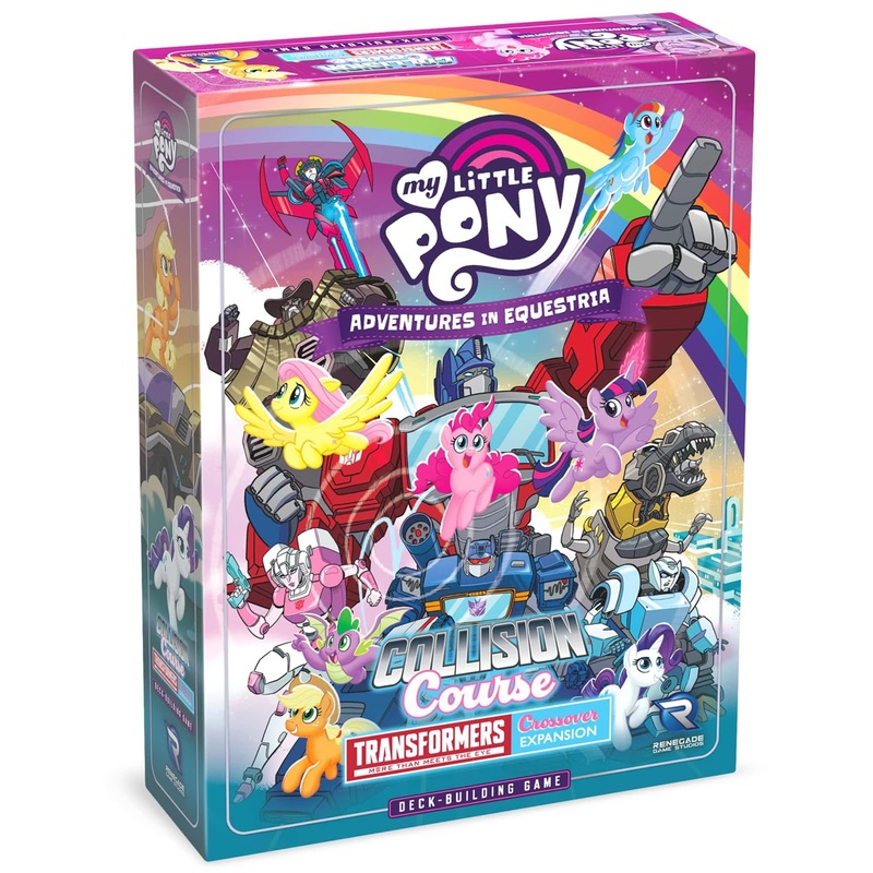 Renegade Game Studios | My Little Pony Adventures in Equestria: Collision Course A Transformers Crossover | Card Game | Ages 14+ | 1-4 Players | 75 Minutes Playing Time