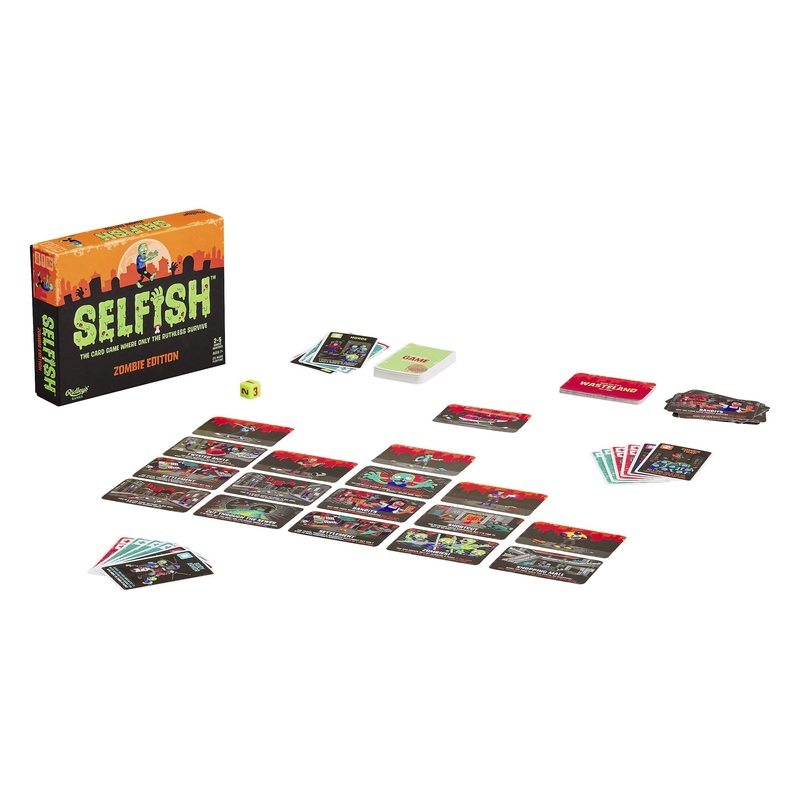 Ridleys Selfish: Zombie Edition Card Game  Easy to Play Party Game for Groups  Ideal for 2-5 Players, Ages 7+  Makes a Great Gift Idea