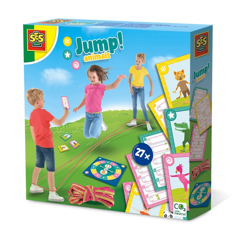 SES Creative 02248 Jump Animals-French Skipping Challenges