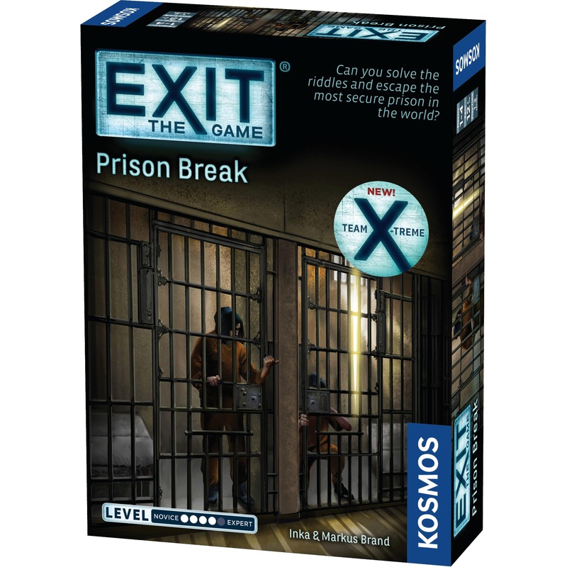 Thames & Kosmos EXIT: Prison Break - Escape Room Card Game, Family Games for Game Night, Board Games for Adults and Kids, For 2-4 Players, Ages 12+
