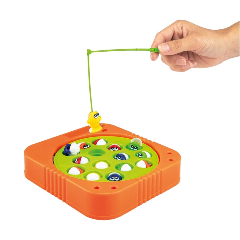 Toi-Toys Electronic Fish Fishing Game with Three Fishing Rods Electric Fishing Rod for Children - Fun at Children's Birthday, Perfect for Game Evening Party Game