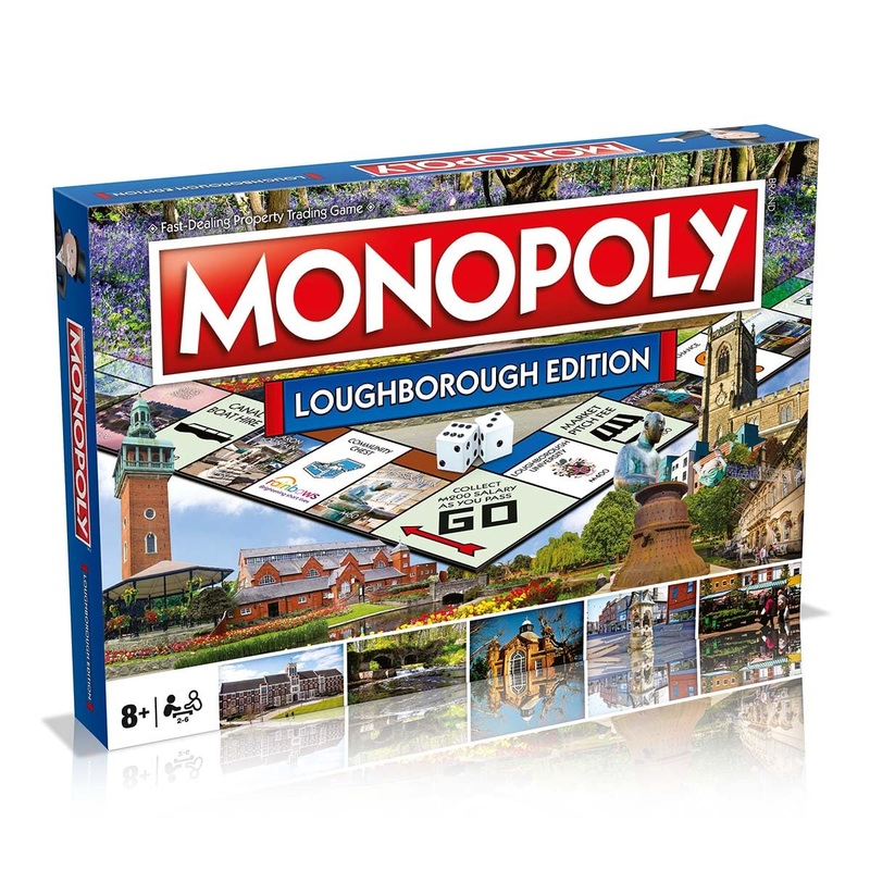 Winning Moves Loughborough Monopoly Board Game, Tour around the board, buy, sell and trade your way to success, makes a great gift for ages 8 plus