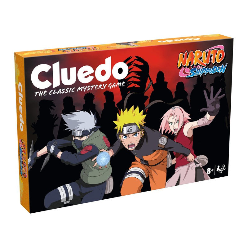 Winning Moves Naruto Cluedo perfect for 26 players and makes a great gift for fans aged 8 and up Enter locations like the Ninja Academy, Hokage Rock and Ichiraku Ramen Shop