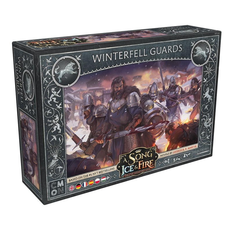 A Song of Ice and Fire Tabletop Miniatures Game Winterfell Guards Unit Box - Stark Frontline Infantry, Strategy Game for Adults, Ages 14+, 2+ Players, 45-60 Min Playtime, Made by CMON