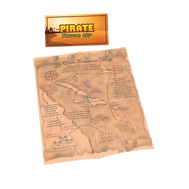 Fancy Dress Accessories | Pirate Treasure Map