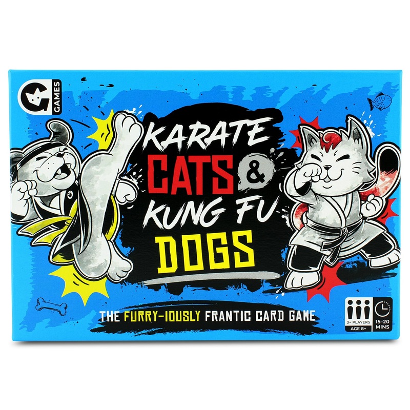 Ginger Fox Karate Cats & Kung Fu Dogs Family Action Card Game for Kids and Adults to Play at Family Gatherings and Fun Nights in with Friends and Children and Grown Ups Who Can All Play