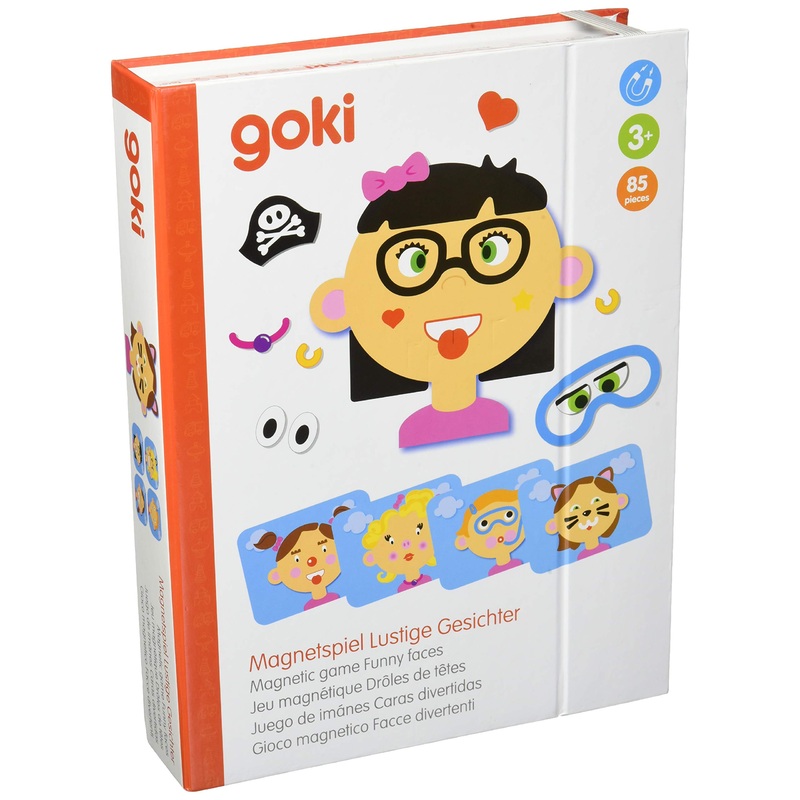 goki- Juego de imnes Caras Divertidas nia, Multicolor, Small (58492