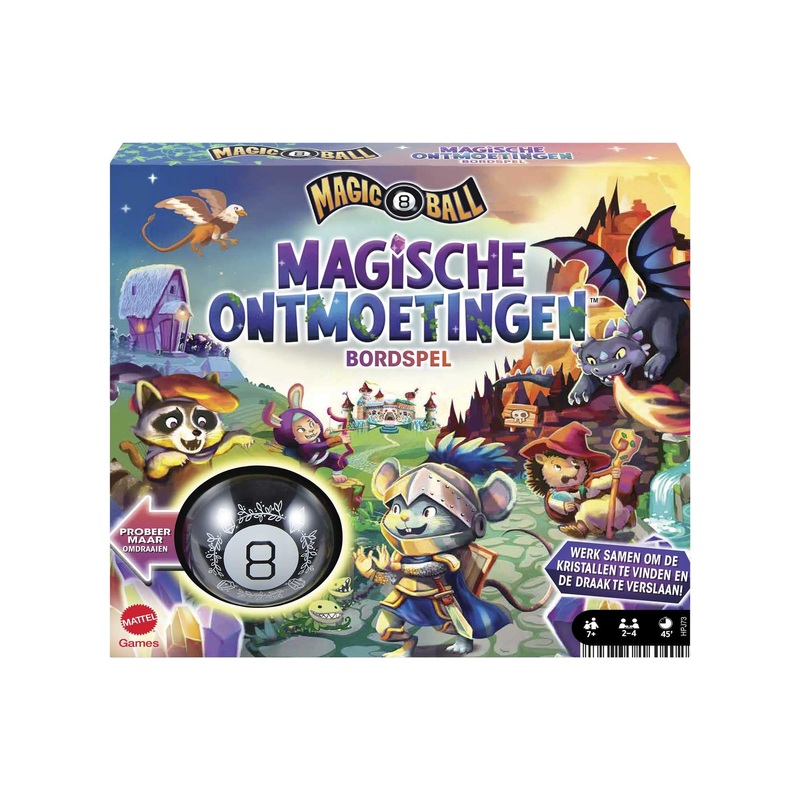 Mattel Games HPJ73 | Magic 8 Ball Board Game Dutch HPJ73