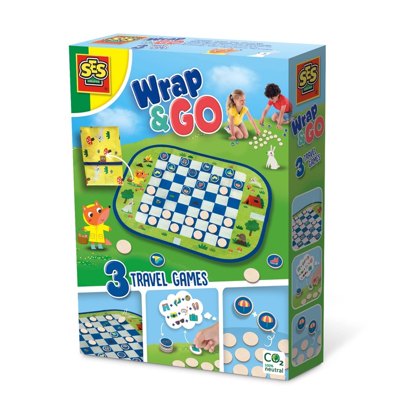 SES Creative- Wrap&Go Viajar-Damas-Juego de Memoria-Hago la Maleta (02237