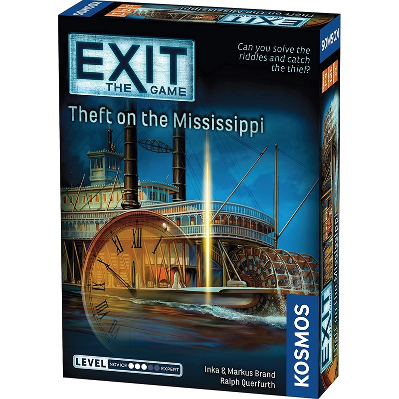 Thames & Kosmos EXIT: Theft on The Mississippi | Escape Room Game in a Box| EXIT: The Game  A Kosmos Game & Exit: The Haunted Roller Coaster | Exit: The Game - A Kosmos Game from Thames & Kosmos