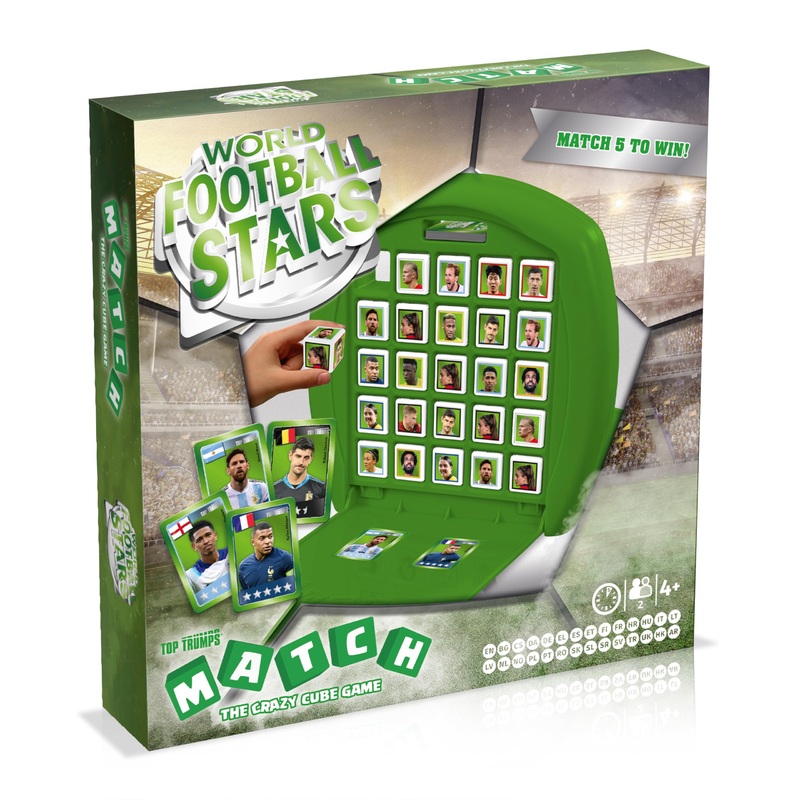 Top Trumps Match Game World Football Stars  Familien-Brettspiele fr Kinder und Erwachsene, passendes Spiel und Memory-Spiel, lustige Spiele fr zwei Spieler, Erinnerungen und Lernen