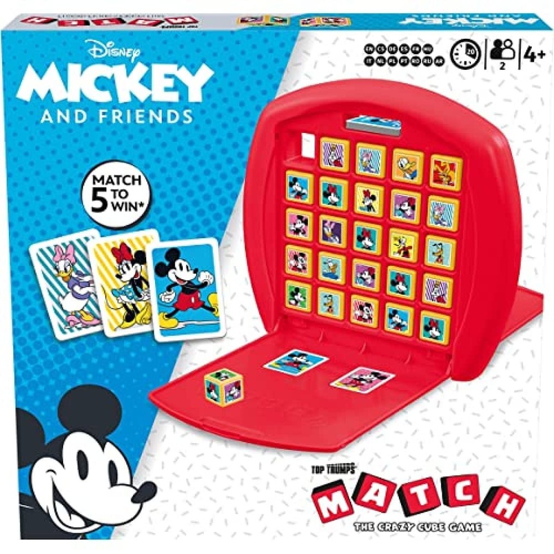 Winning Moves - Match - Mickey and Friends - Kinderspiel - Alter 4+ - Multilingual