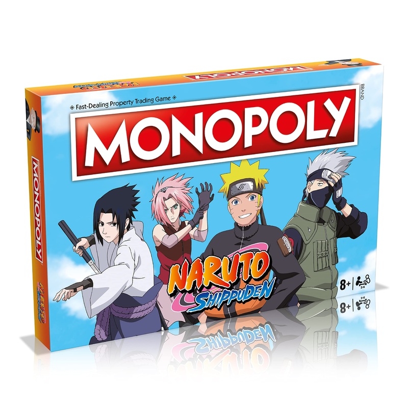 Winning Moves Monopoly Naruto Board Game, Multicolor, Talla nica (WM00167-EN1