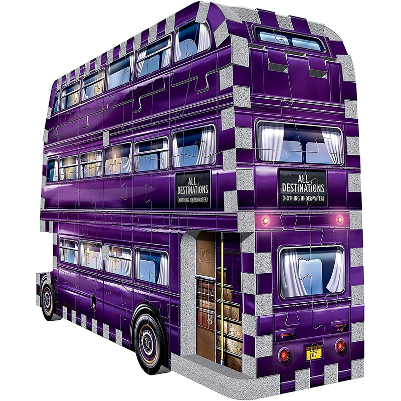 Wrebbit3D | Harry Potter: Mini Knight Bus (130pc) | 3D Puzzle | Ages 12+