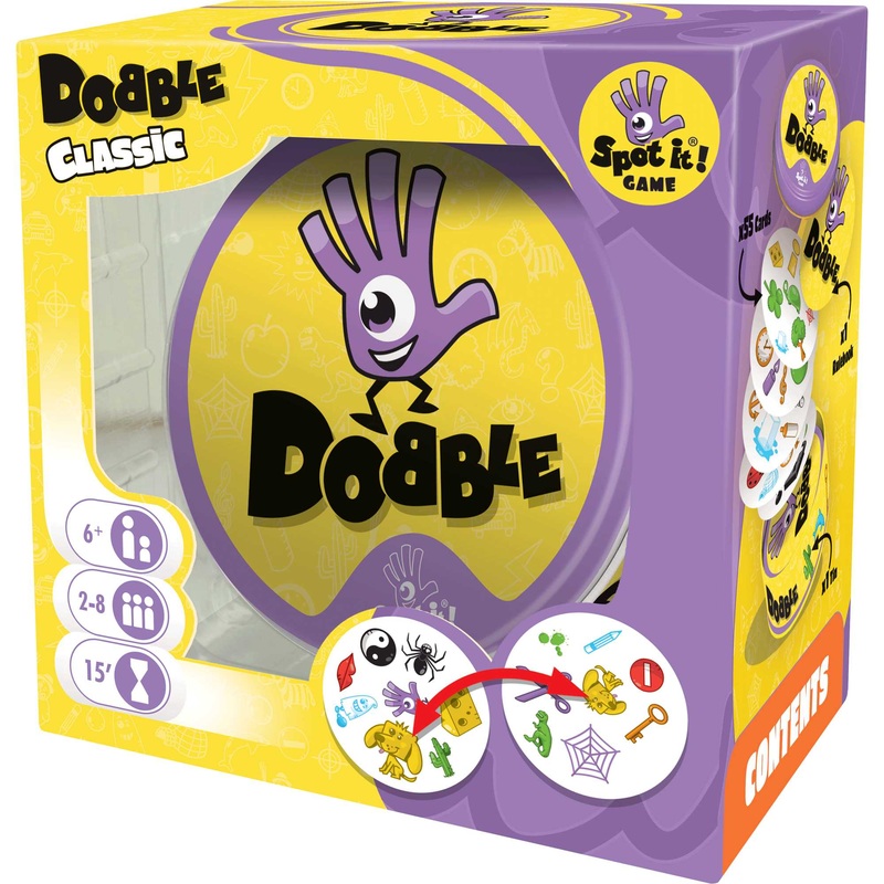 Asmodee | Dobble | Card Game | Ages 6+ | 2-8 Players | 15 Minutes Playing Time