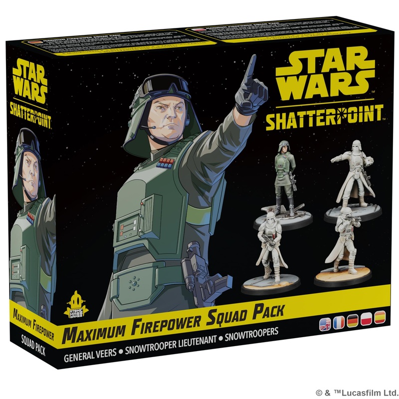 Atomic Mass Games | Star Wars Shatterpoint Maximum Firepower | Expansin de Miniaturas | A Partir de 14 Aos | para 2 Jugadores | 90 Minutos por Partida | Multilenguaje (Incluye Espaol