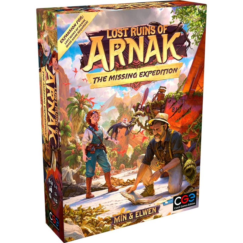 Czech Games Edition | Lost Ruins of Arnak: The Missing Expedition Expansion | Board Game | Ages 12+ | 1-4 Players | 30 Minutes Playing Time Per Player