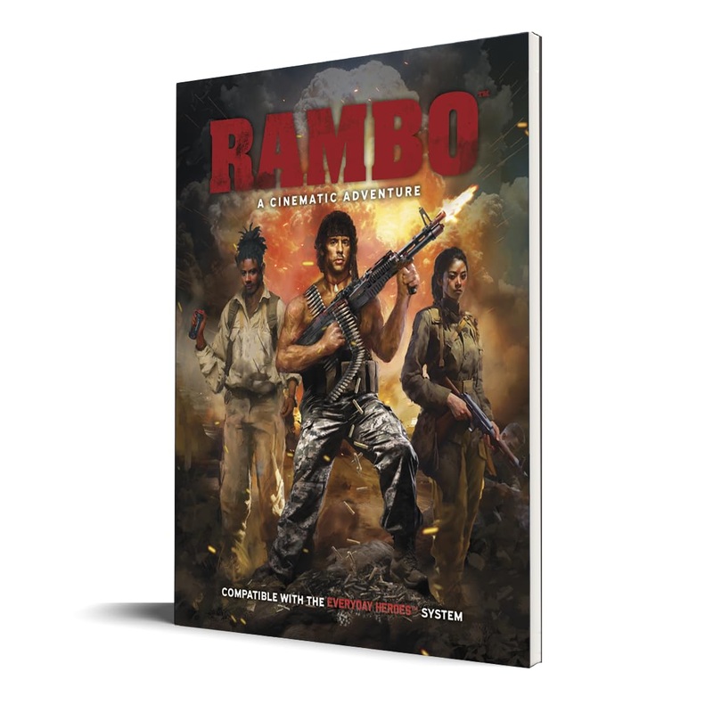 Evil Genius Gaming: Cinematic Adventure: Rambo - Expansion Hardcover RPG Book, for Use with The Everyday Heroes Core Rulebook, d20 5e Compatible