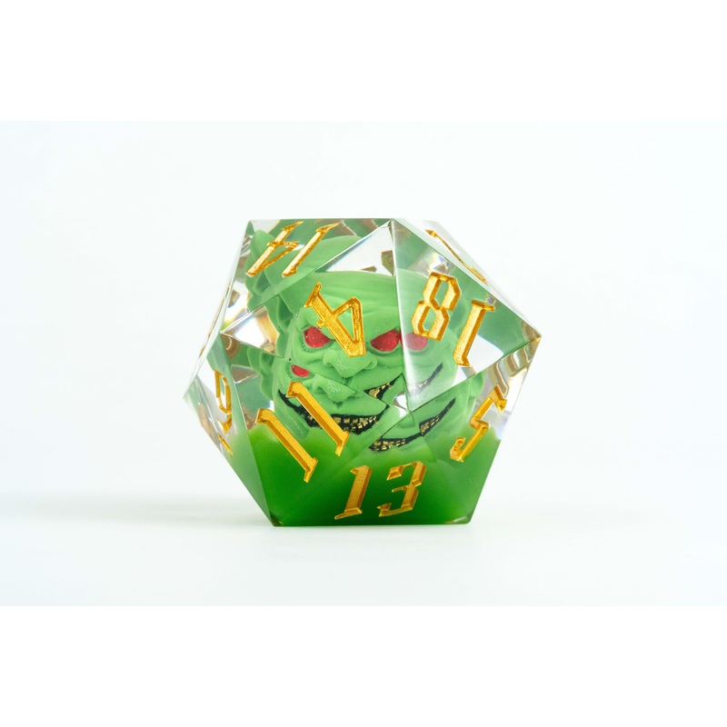 FanRoll by Metallic Dice Games Pathfinder Goblin Mammoth D20 - Figura decorativa (55 mm