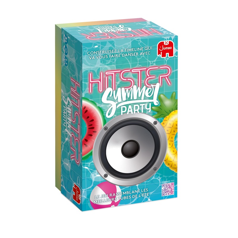 Hitster Summer Party  Board Game  Musical Atmosphere  Adult Game  Rediscover Summer Tubes  Summer Hits  To Play with Family and Friends  2 to 10 Players  From 16 Years Old French (FR