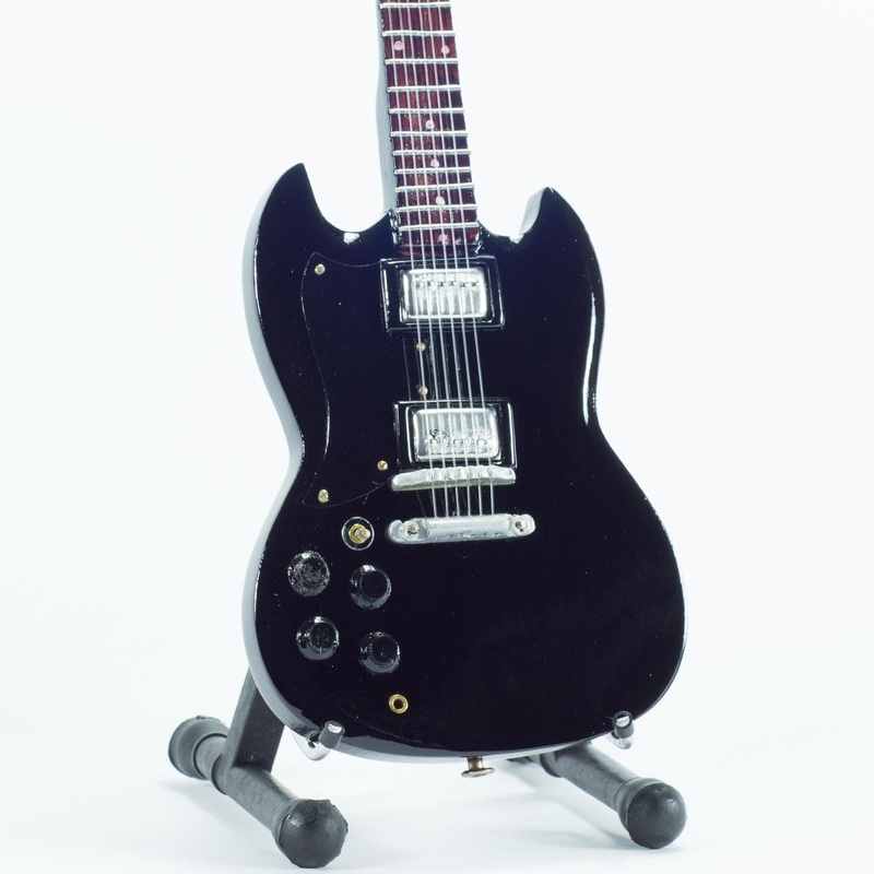 Mini guitar collection natural wood - Black Sabbath - Tony Iommi