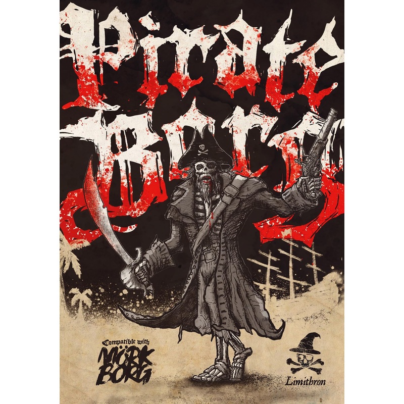 Pirate Borg Core Rulebook (Fantasy RPG, Digest-Sized Hardback
