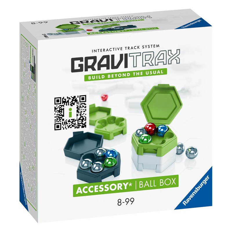 Ravensburger GraviTrax Accessory Ball Box - Ideales Zubehr fr spektakulre Kugelbahnen, Konstruktionsspielzeug fr Kinder ab 8 Jahren