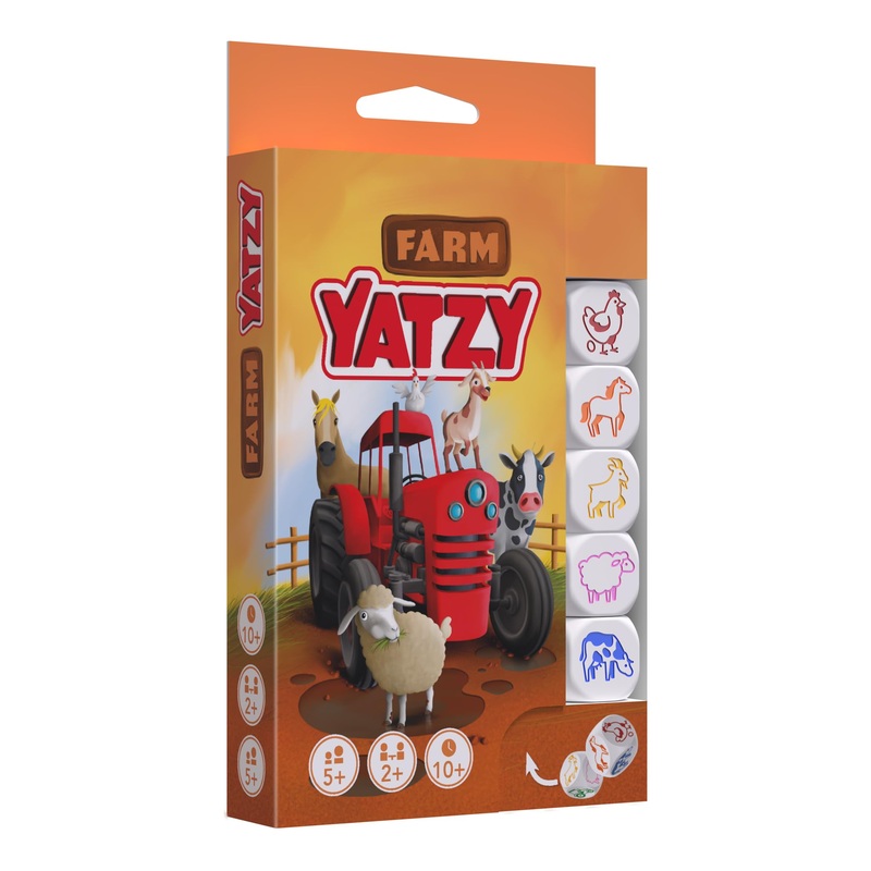 SmartGames - Farm Yatzy, Multiplayer Dice Game, Ages 5+
