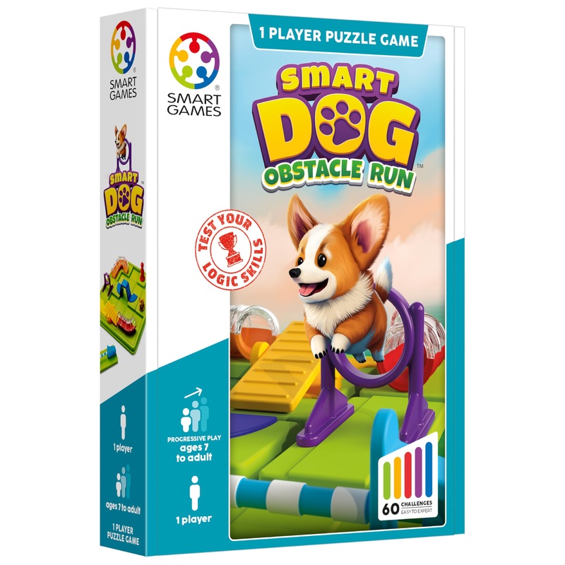 SmartGames - Smart Dog, Puzzle Game with 60 Challenges, Ages 7+
