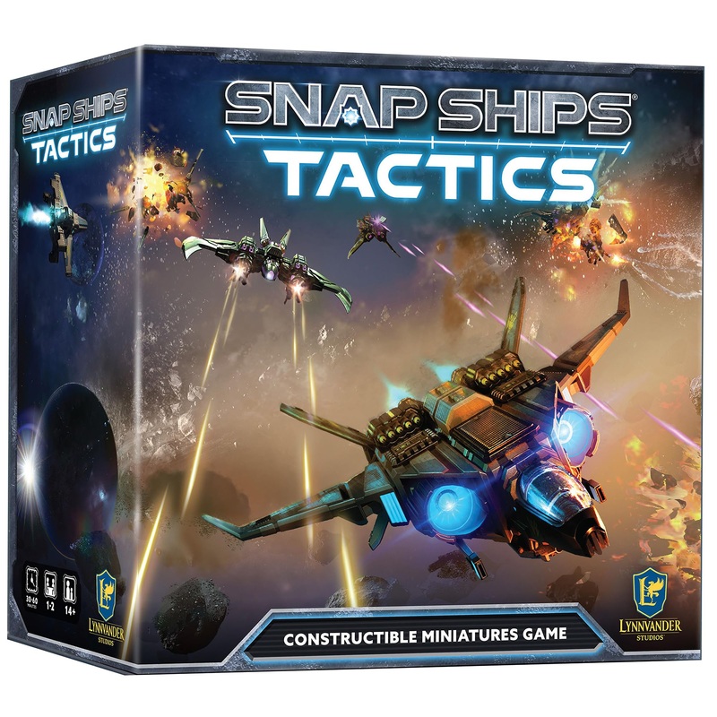 Snap Ships: Tactics Starter Box - The Strategic Miniatures Battle Game You Play with Modular Fully Customizable Ship Models, Ages 14+, 1-2 Players, Grey