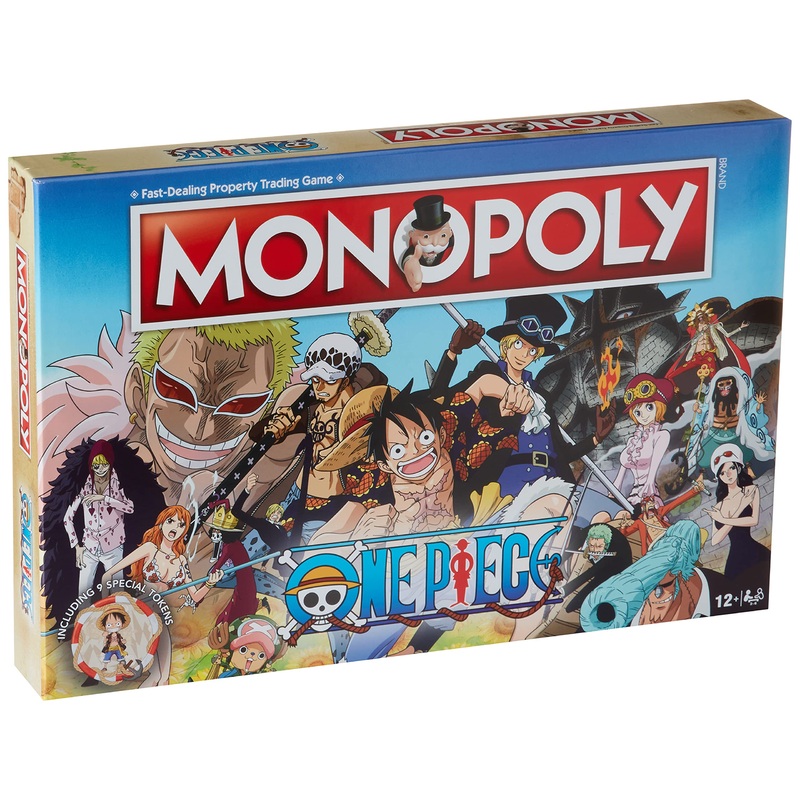 Winning Moves One piece Monopoly Board Game, Tour Dressrosa and join The Straw Hat Crew and advance to Bellamy, Violet, or even Luffy, 26 players makes a great gift for anime fans aged 8 plus