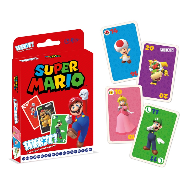 Winning Moves Super Mario WHOT! Card Game English Edition | Family Card Game for Ages 6 and up