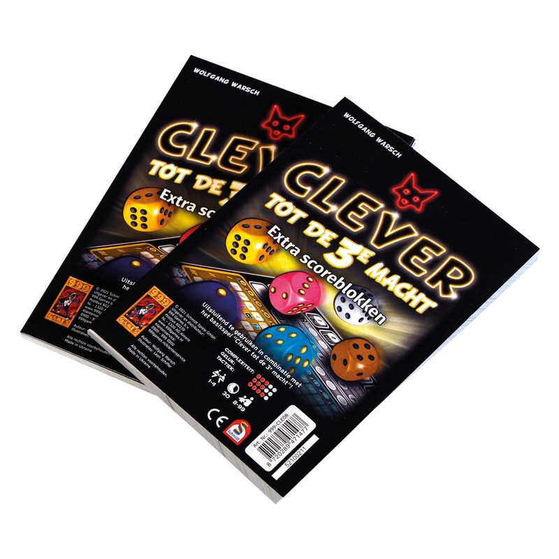 999 GAMES 999-CLE08,Scoreblcke Clever bis zum 3. Power Zwei Stck,blau