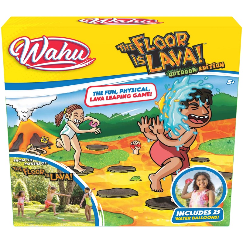 Floor is Lava Outdoor Edition, Outdoor Game, Interaction Game between Children and Adults, Stimulates Physical Activity, ages five and older