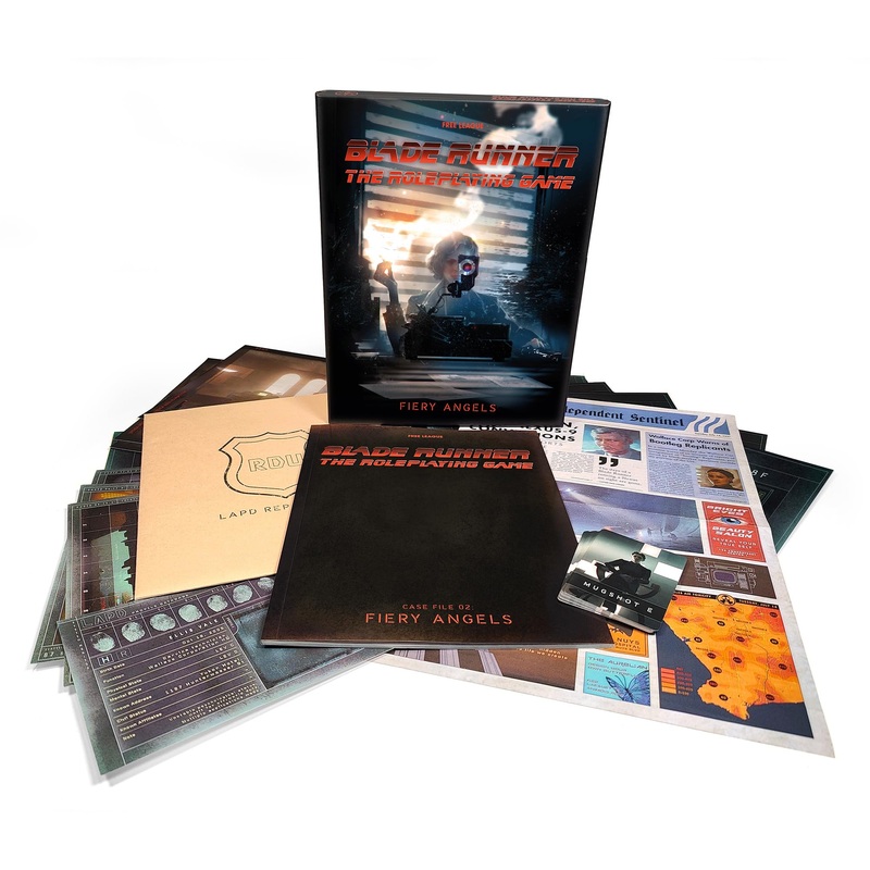 Free League Publishing: Blade Runner RPG: Case File 02 - Fiery Angels - Stand-Alone Boxed Adventure, Tabletop Roleplaying Game, Officially Licensed