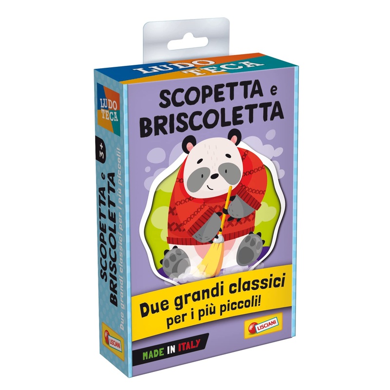 Lisciani Giochi- Ludoteca Le Carte dei Bambini Scopa e Briscola, Multicolore, 92857