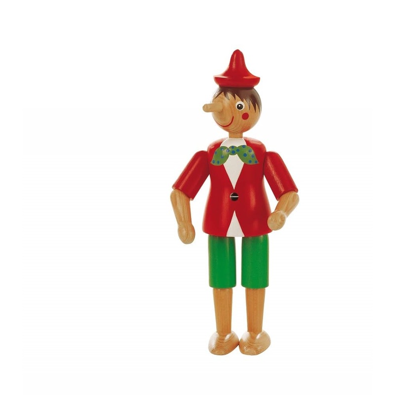 Pinocchio articulado | Trudi by Sevi | Juegos de Madera sevi. Figura de juguete para nios. Decoracin artesanal | 20cm Altezza | Pinocchio | Modelo 81373