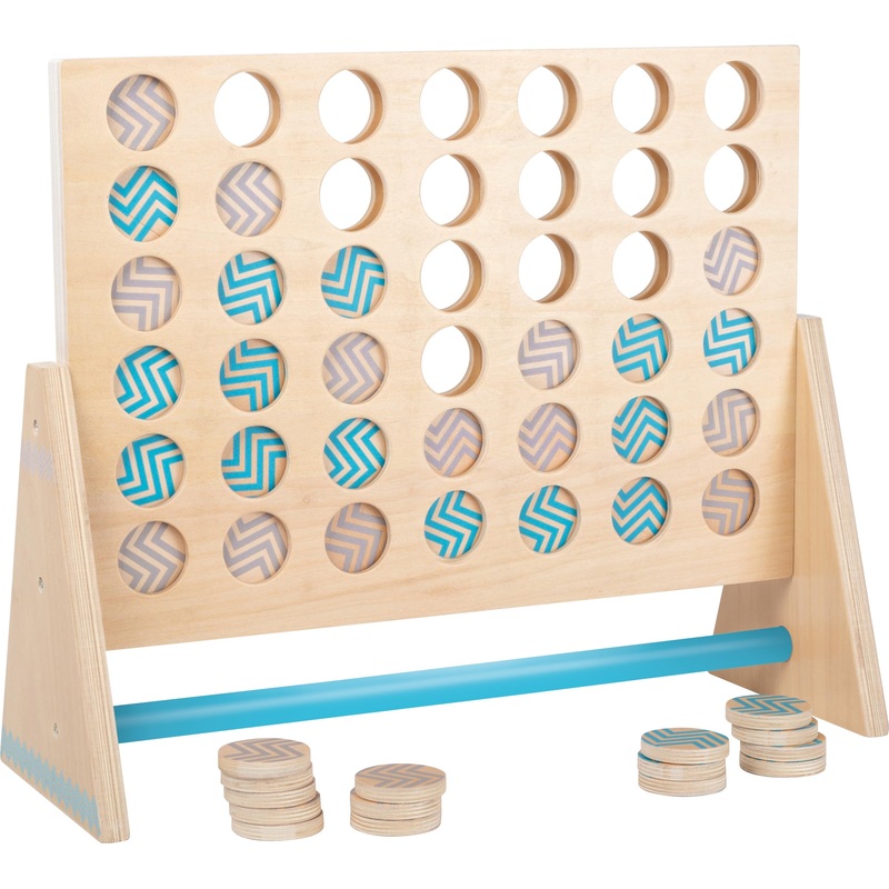 Small Foot Four in a Row XXL Active, Made of Wood, FSC 100% Certified, Game Classic in Huge, 12031, Multicoloured