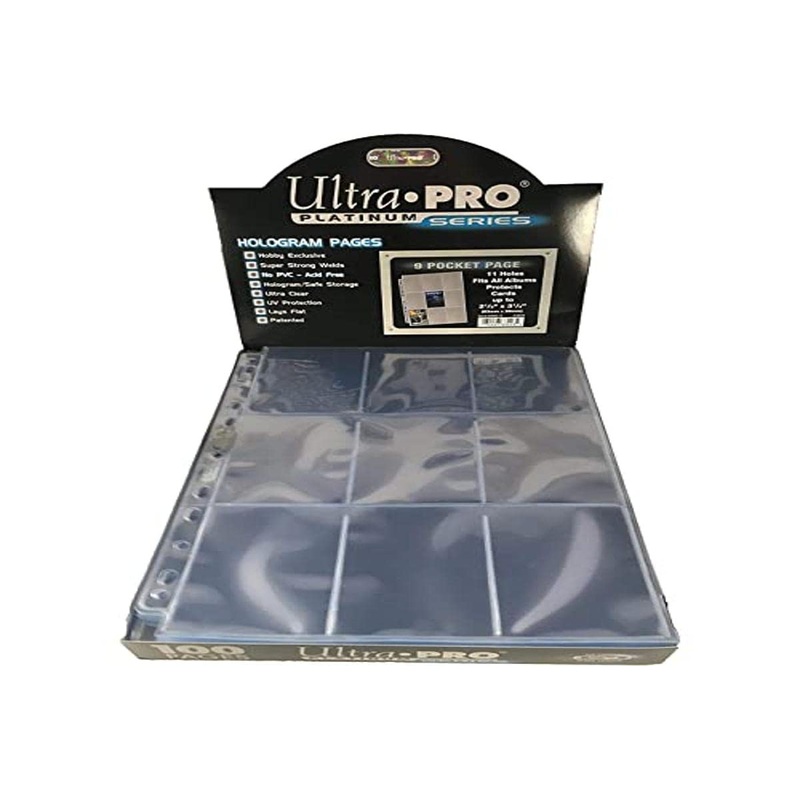 Ultra Pro Platinum 9-Pocket Hologram Pages (100 pcs.