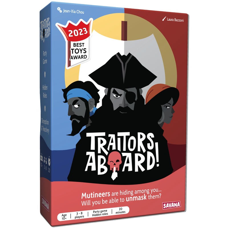 Verrter an Bord - Award Winning Secret Identity Party Game - Spa, Strategie und Verrat | Leicht zu erlernen, 15 Minuten Runde | beliebte Spiele fr 3-8 Spieler | Alter 10 +