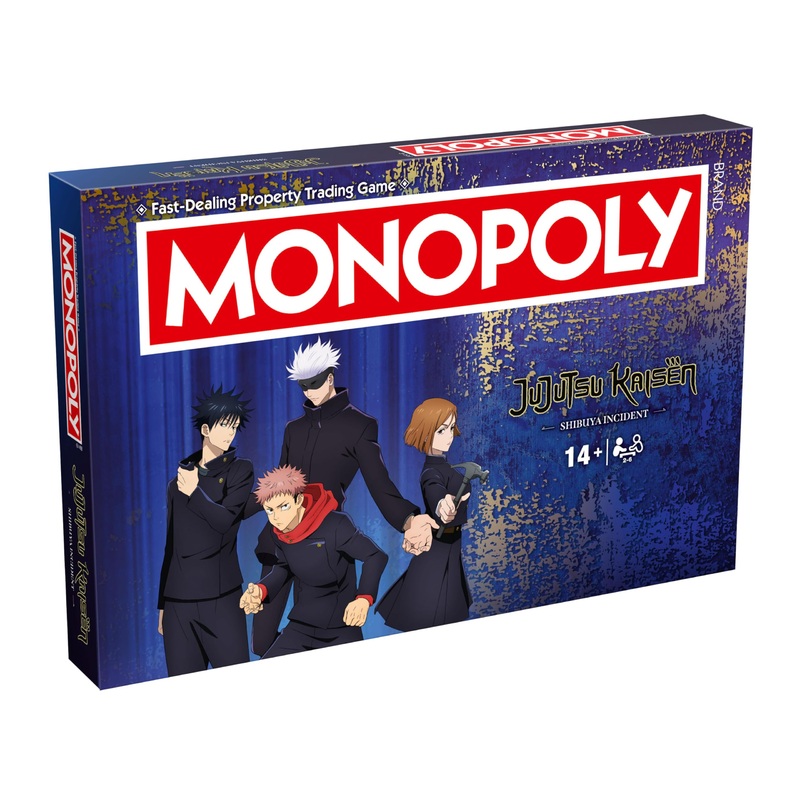 Winning Moves Jujutsu Kaisen Monopoly classic board game is perfect for 26 players and makes a great gift for fans aged 14 and up