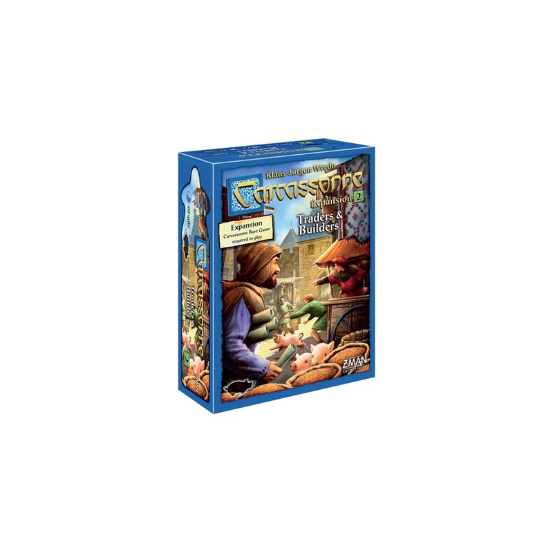 Z-Man Games | Carcassonne Traders & Builders | Board Game EXPANSION 2 | Ages 7 and up | 2-6 Players | 45 Minutes Playing Time